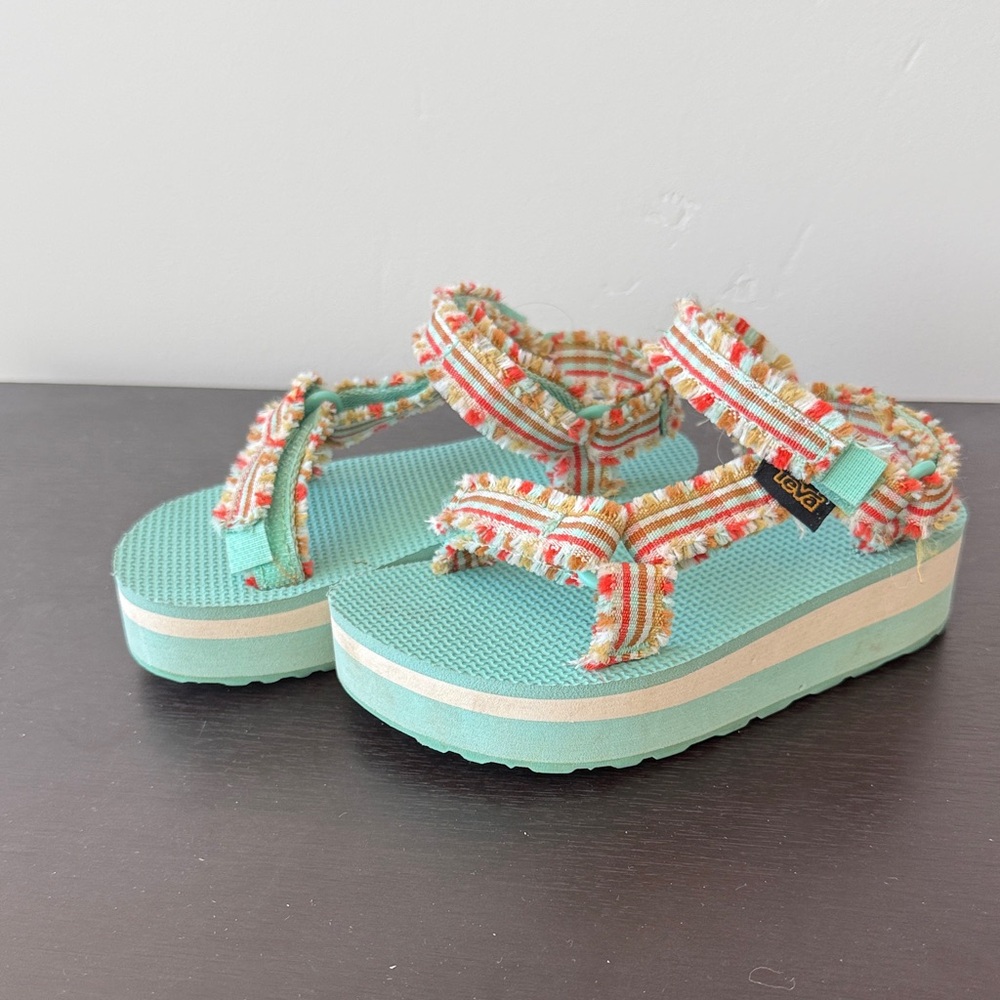 Teva Multicolor Striped Platform Sandals